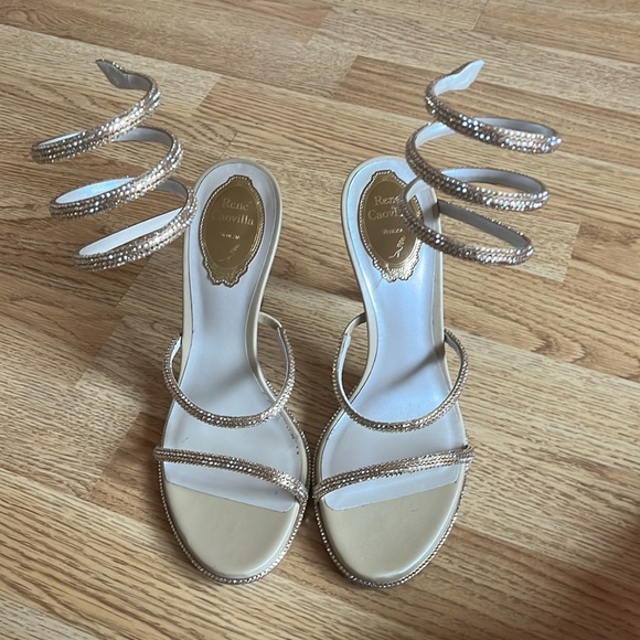 Rene Caovilla Cleo Beige 105 - Picture 5 of 10